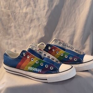 Unisex Men's Size 11 Women's Size 13 Converse All Absolute Vodka Pride Shoe